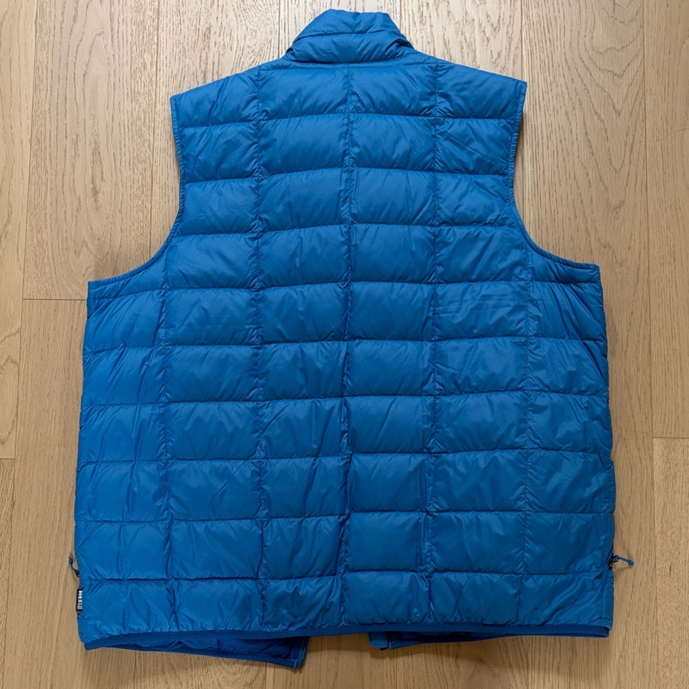 REI Men’s Down Quilted Blue Packable Puffer Vest - Picture 4 of 4